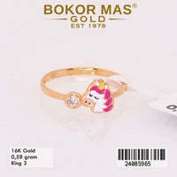 Cincin  Emas Anak Variasi Boneka Kuda - 24085965 - 16K