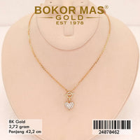 Kalung Emas Siyem Variasi Love Permata - 24070462 - 8K