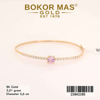 Gelang  Emas Bangkok Variasi Permata - 23042389 - 8K