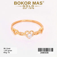 Cincin  Emas Variasi Permata - 24085586 - 8K