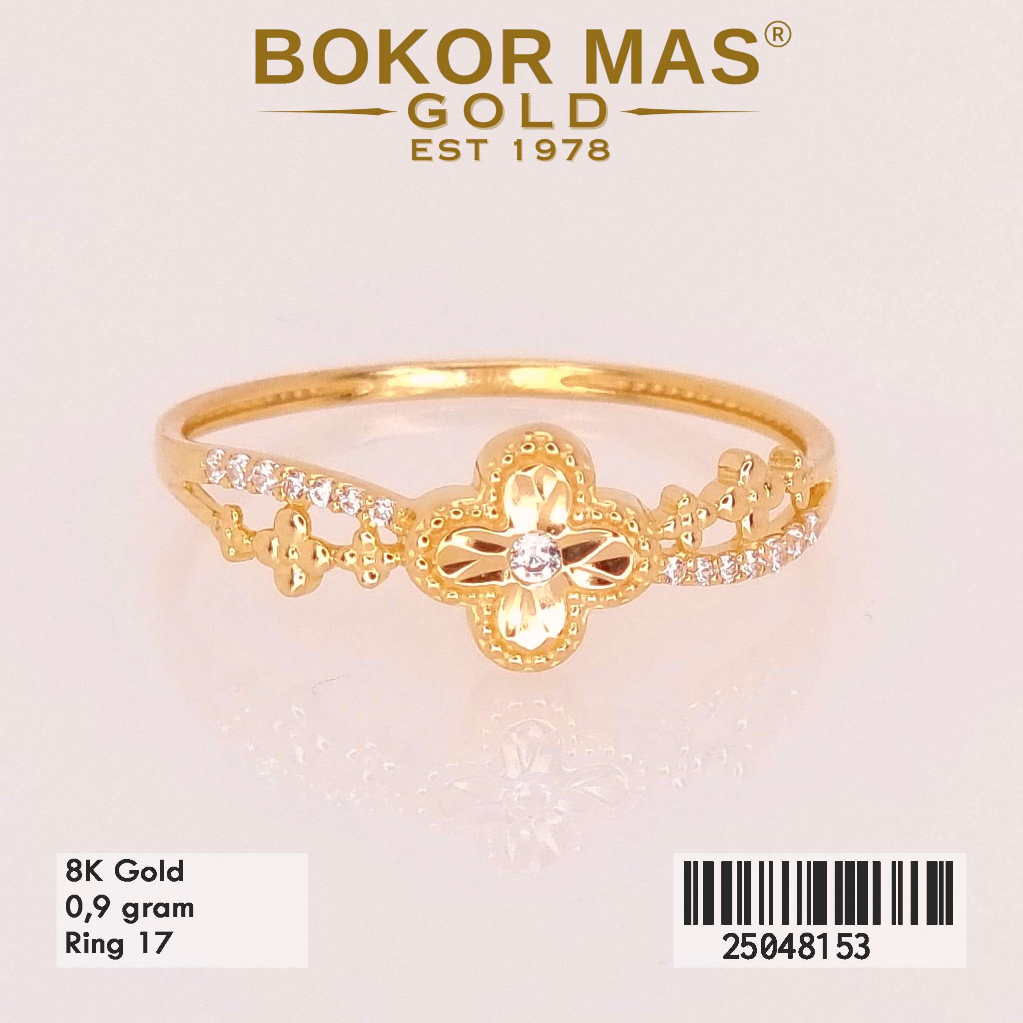Cincin Variasi Bunga - 25048153 - 8K