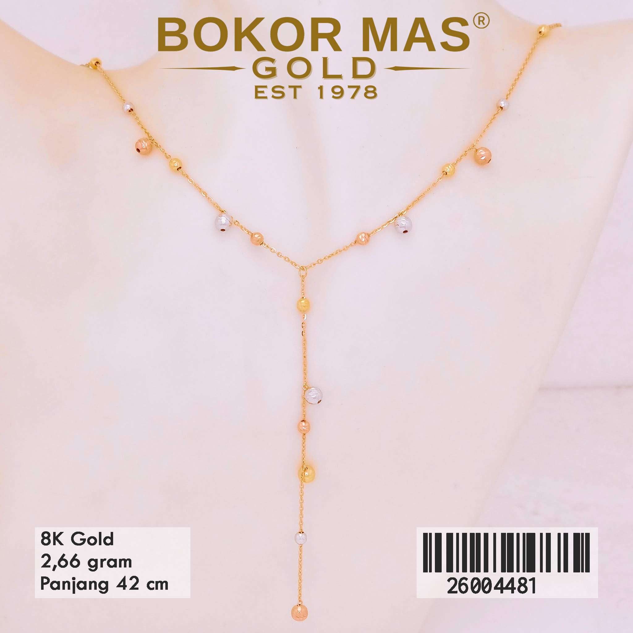  Kalung Variasi Bola-Bola - 26004481 - 8K