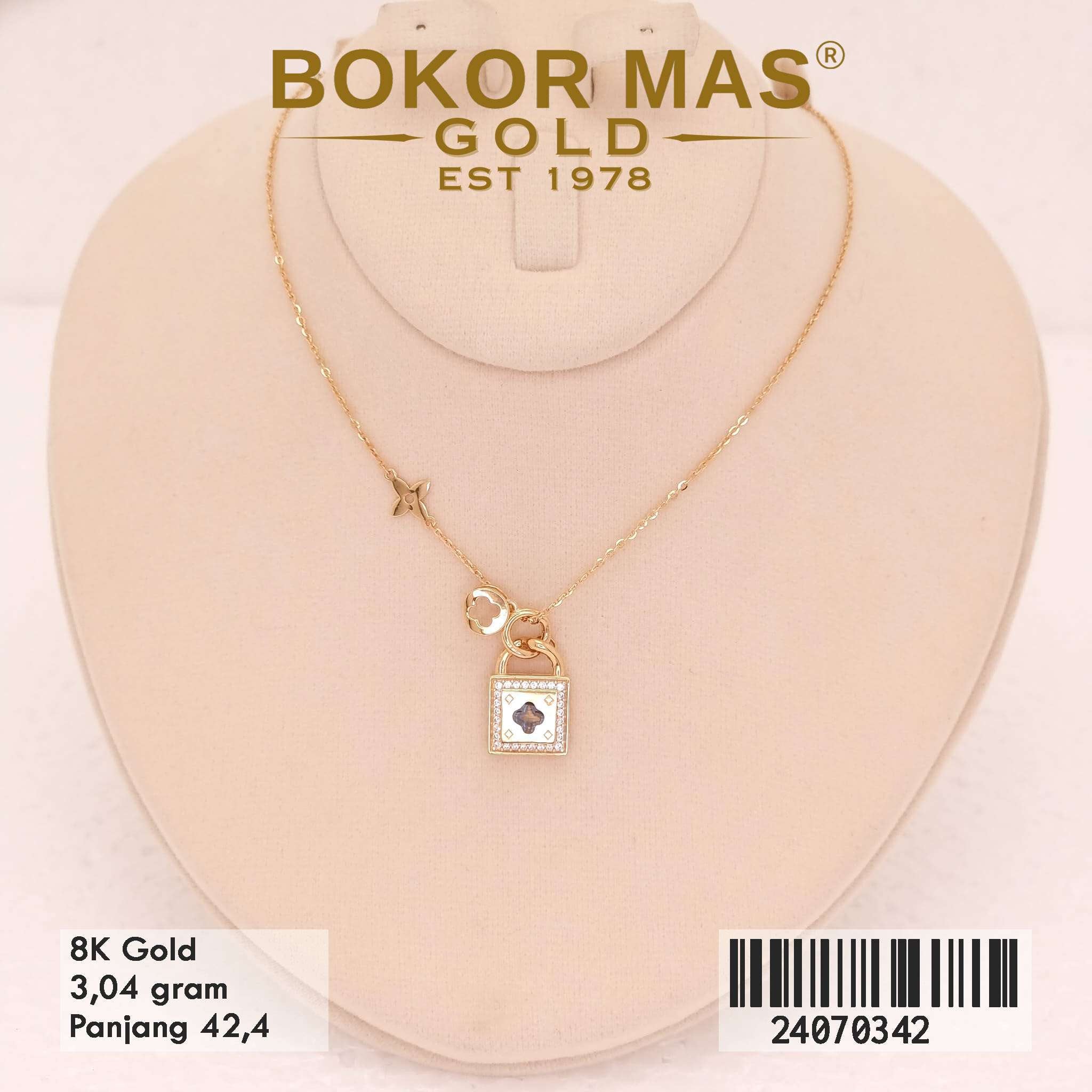 Kalung Siyem Variasi Mata Cat Hitam - 24070342 - 8K