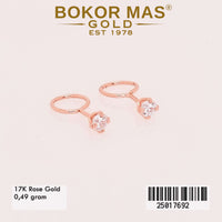 Anting Emas Toge Variasi Permata - 25017692 - 17K