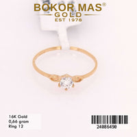 Cincin  Emas Variasi Permata Putih - 24086490 - 16K