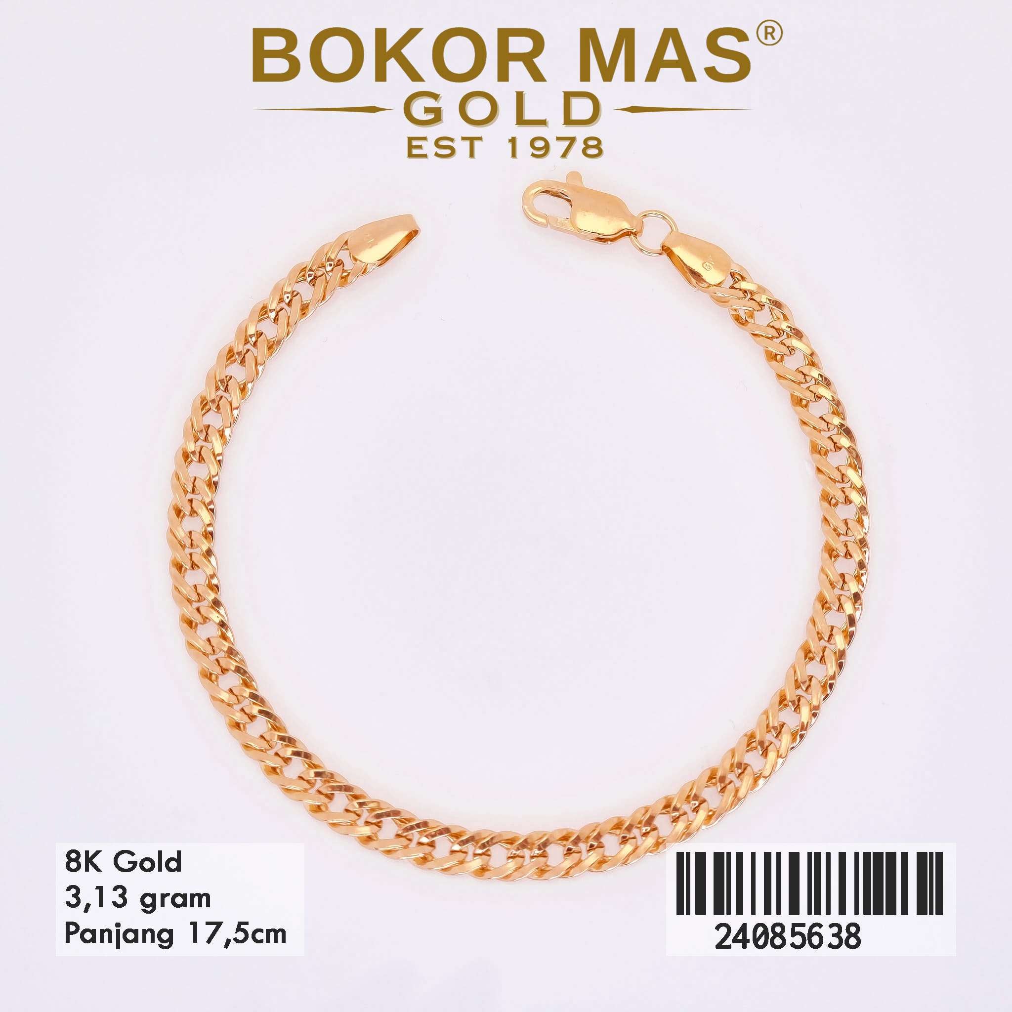 Gelang Rantai Variasi Kuning - 24085638 - 8K