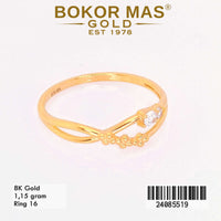 Cincin  Emas Variasi Permata - 24085519 - 8K