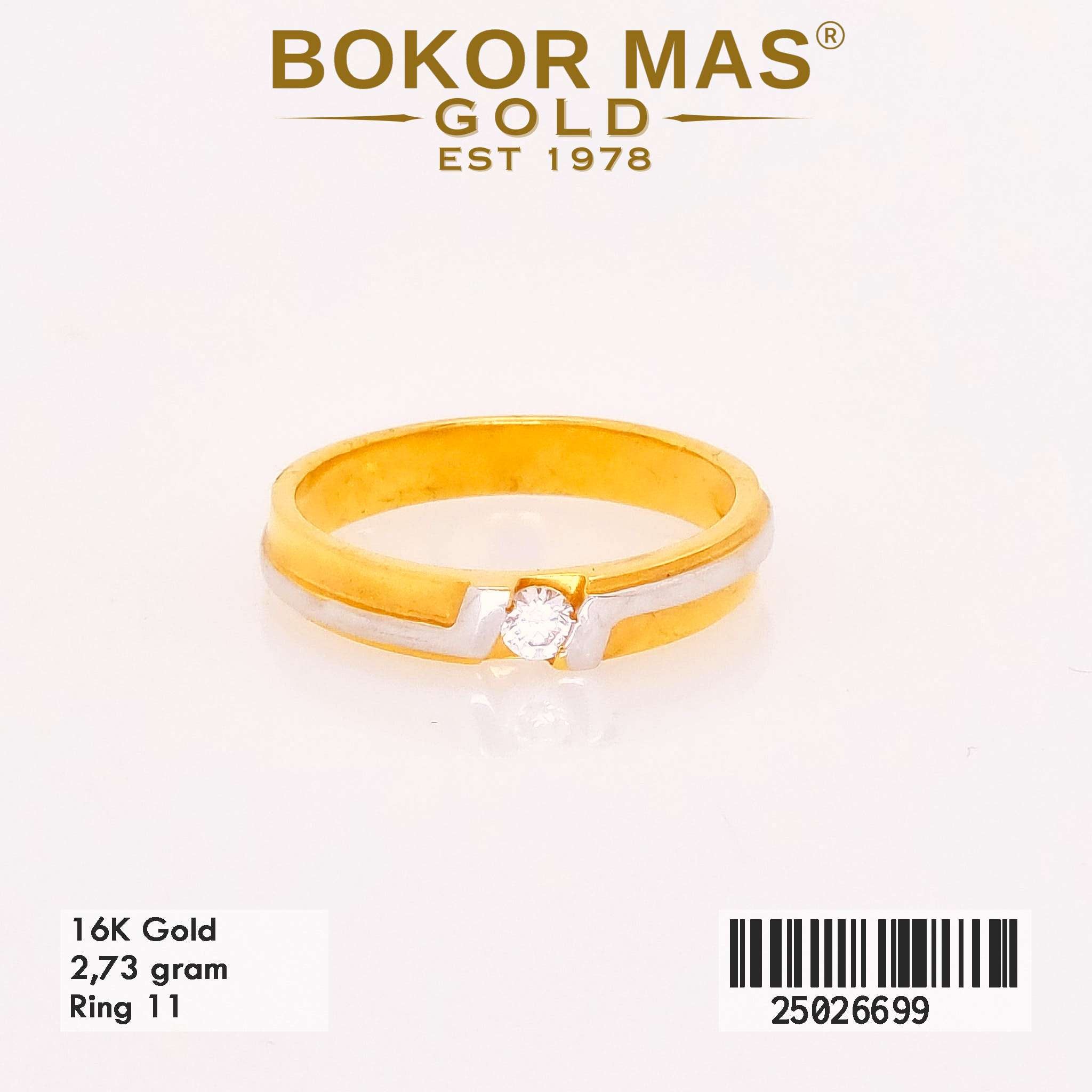Foto Cincin Emas Asli Cincin Nikah Permata  - Perhiasan Asli Bokormas Gold