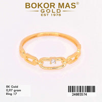 Cincin  Emas Variasi Permata - 24085574 - 8K
