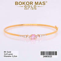 Gelang  Emas Bangkok Variasi Permata Warna - 24085625 - 8K