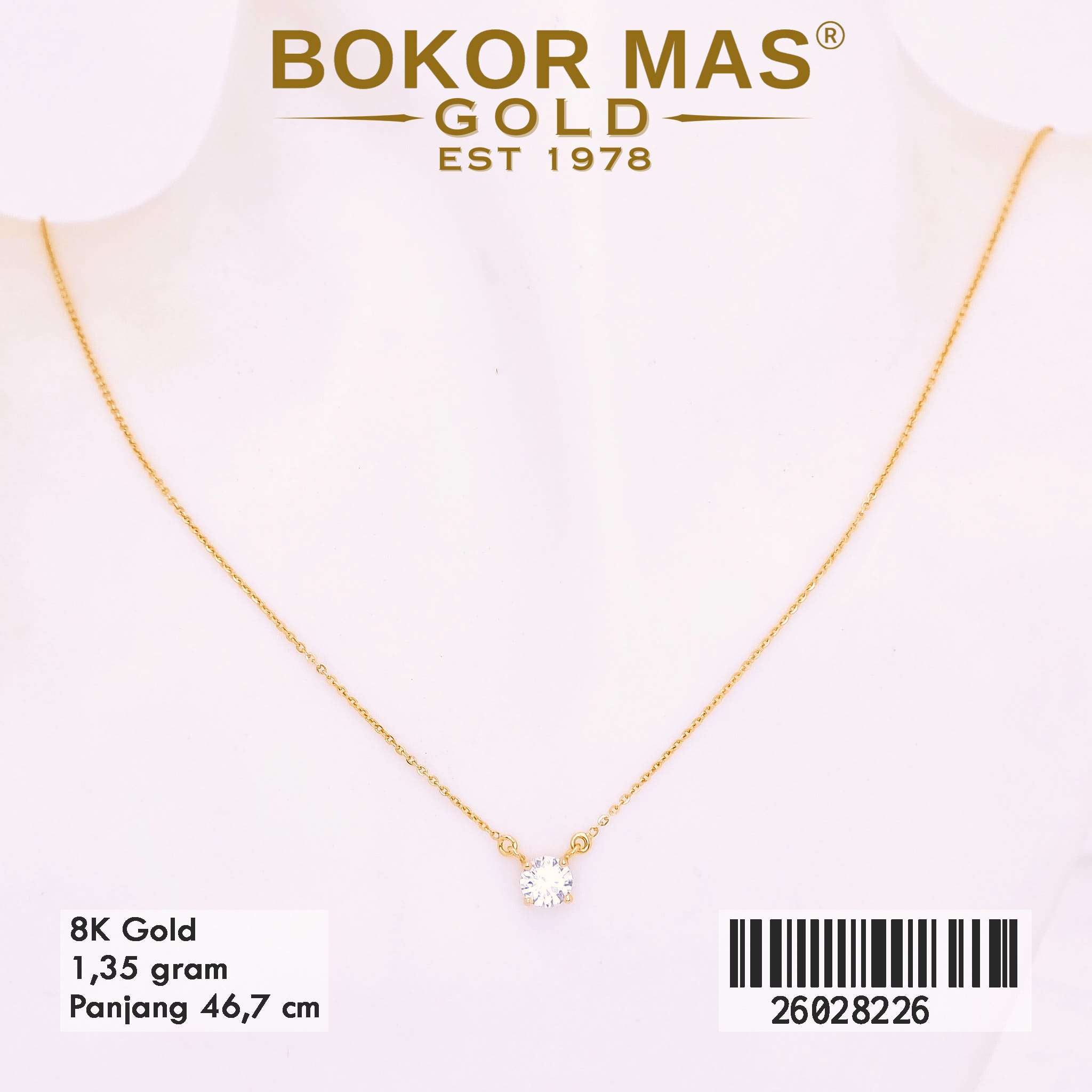 Foto Kalung Emas Asli Kalung Variasi Liont 8K - Perhiasan Asli Bokormas Gold