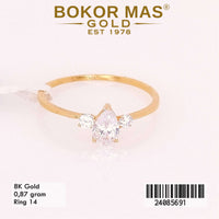 Cincin Emas Variasi Permata Dew - 24085691 - 8K