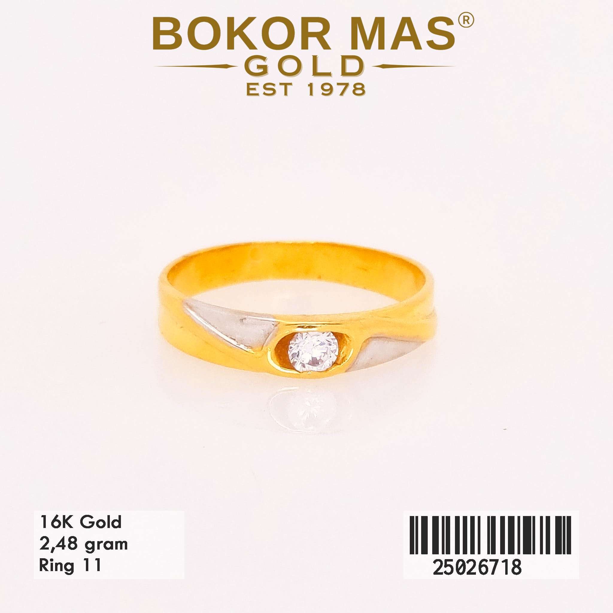 Foto Cincin Emas Asli Cincin Nikah Permata  - Perhiasan Asli Bokormas Gold