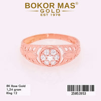 Cincin Emas Variasi Permata - 25053953 - 8K