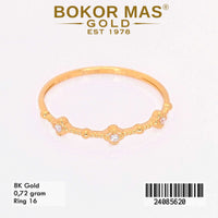 Cincin  Emas Variasi Permata - 24085620 - 8K