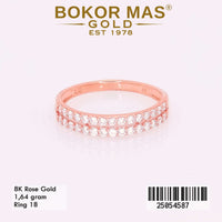 Cincin Emas Variasi Listring Permata Layer - 25054587 - 8K