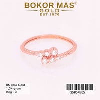 Cincin Emas Variasi Permata Zigzag - 25054565 - 8K