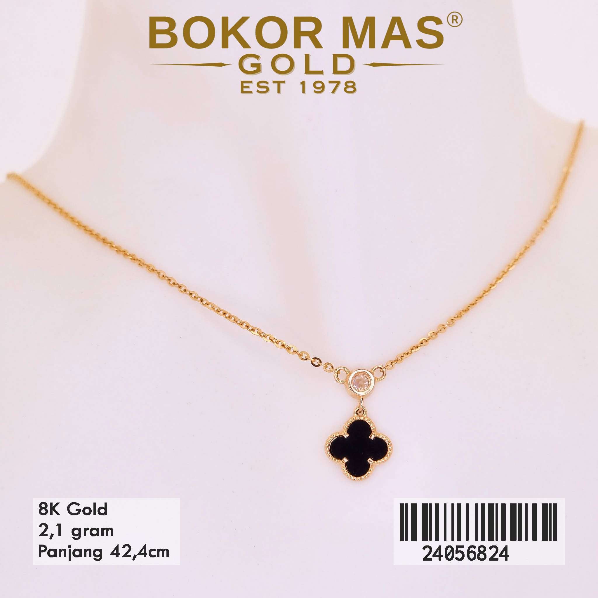 Kalung Variasi Clover Hitam - 24056824 - 8K