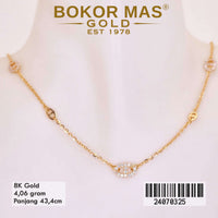 Kalung Emas  Variasi Permata - 24070325 - 8K