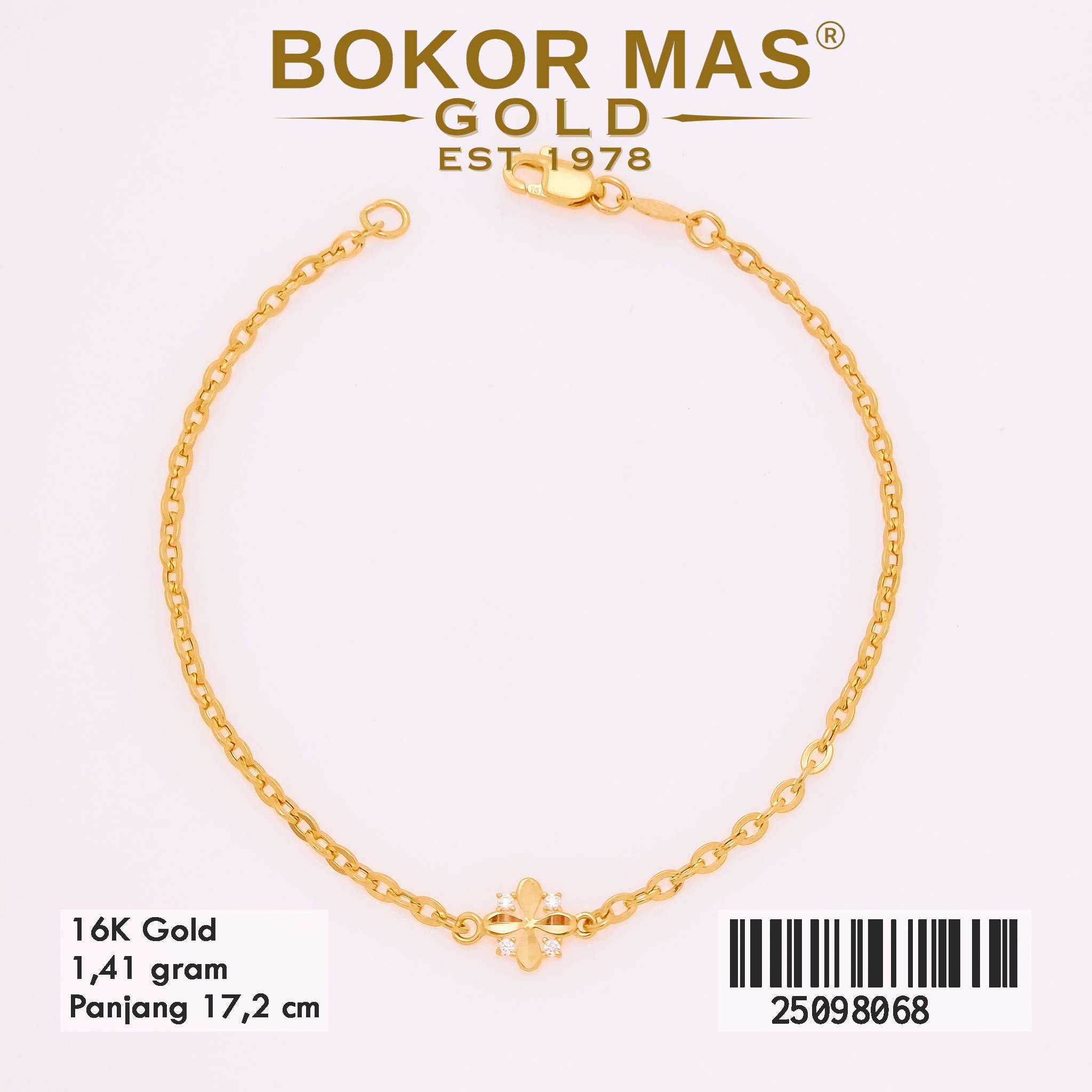  Gelang Rantai Hollo Variasi Bunga - 25098068 - 16K