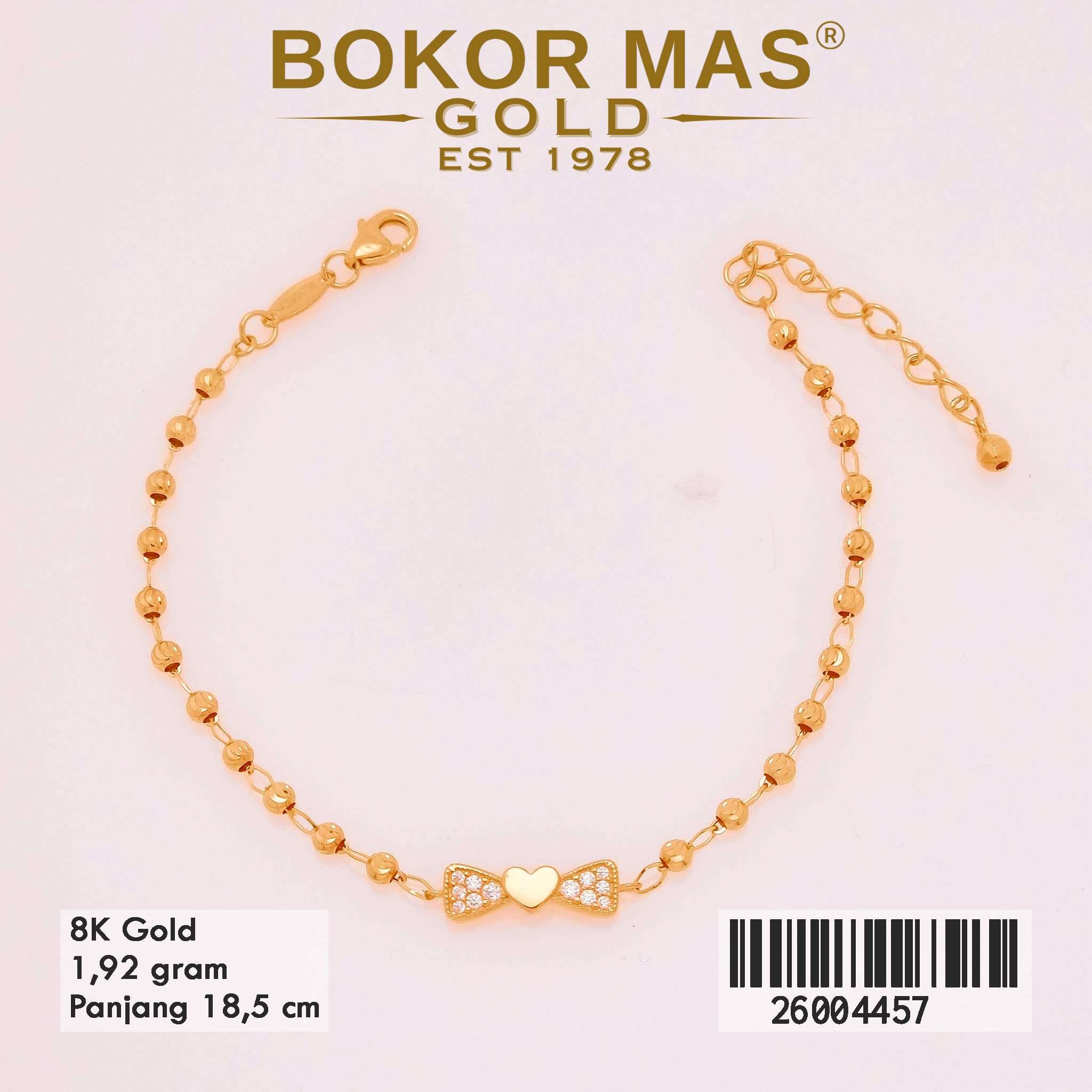 Gelang Rantai Bola-Bola Variasi Pita -  26004457 - 8K