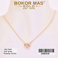 Kalung Emas Italy Santa Variasi Love 3D - 24089549 - 16K