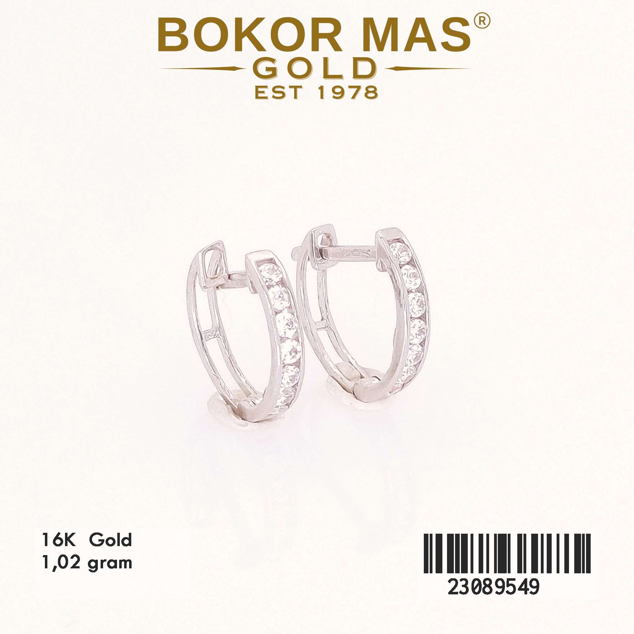 Anting Klip Variasi Permata - 23089549 - 16K