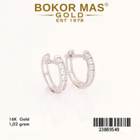 Anting  Emas Klip Variasi Permata - 23089549 - 16K