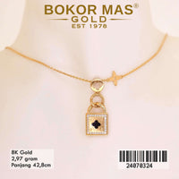 Kalung Emas Variasi Gembok - 24070324 - 8K
