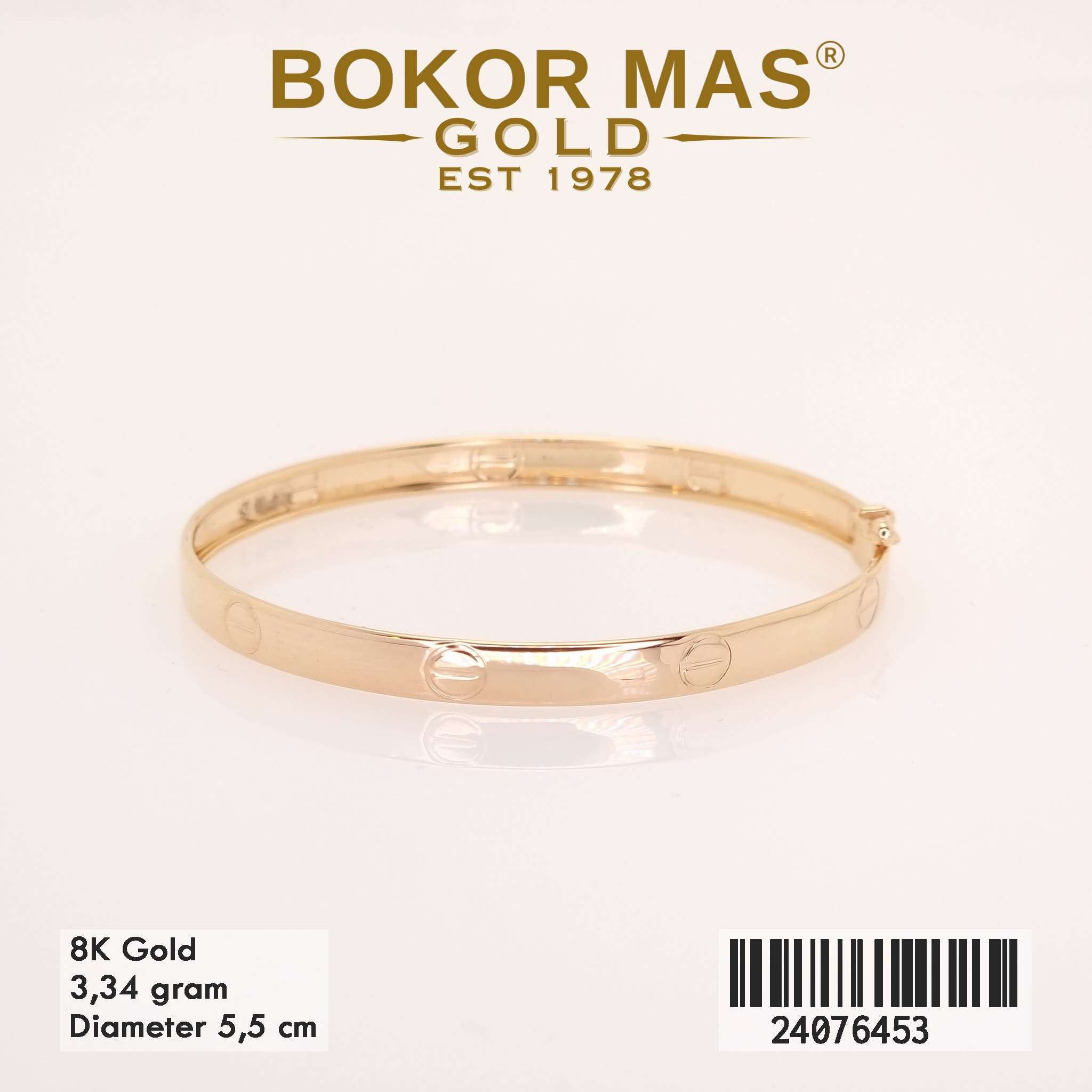 Gelang Bangkok Variasi Tanpa Permata - 24076453 - 8K