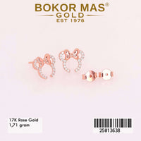 Anting  Emas Tusuk Variasi Permata - 25013638 - 17K