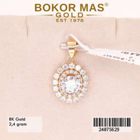 Liontin Emas Variasi Permata Putih - 24075629 - 8K