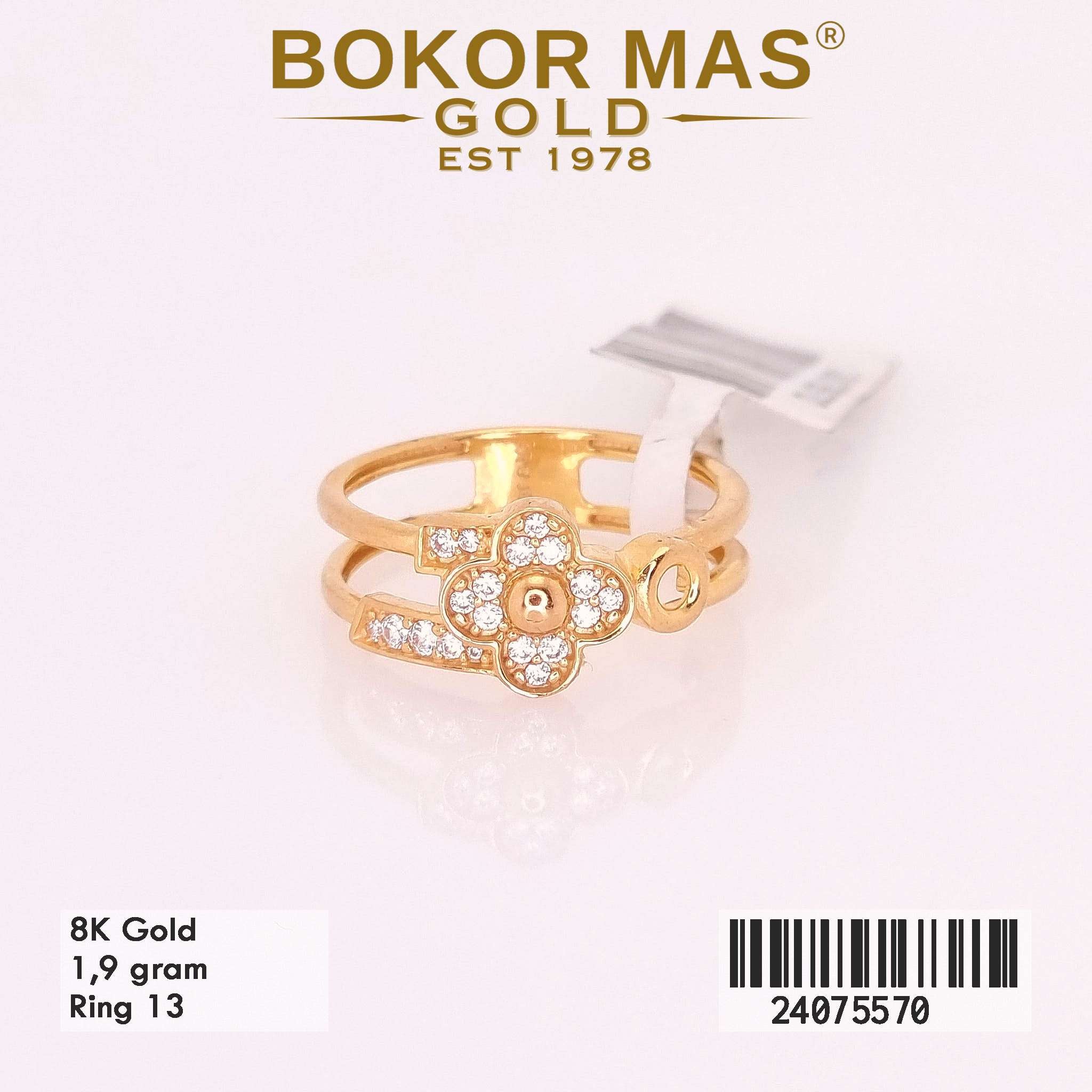 Cincin Variasi Bunga Layer - 24075570 - 8K