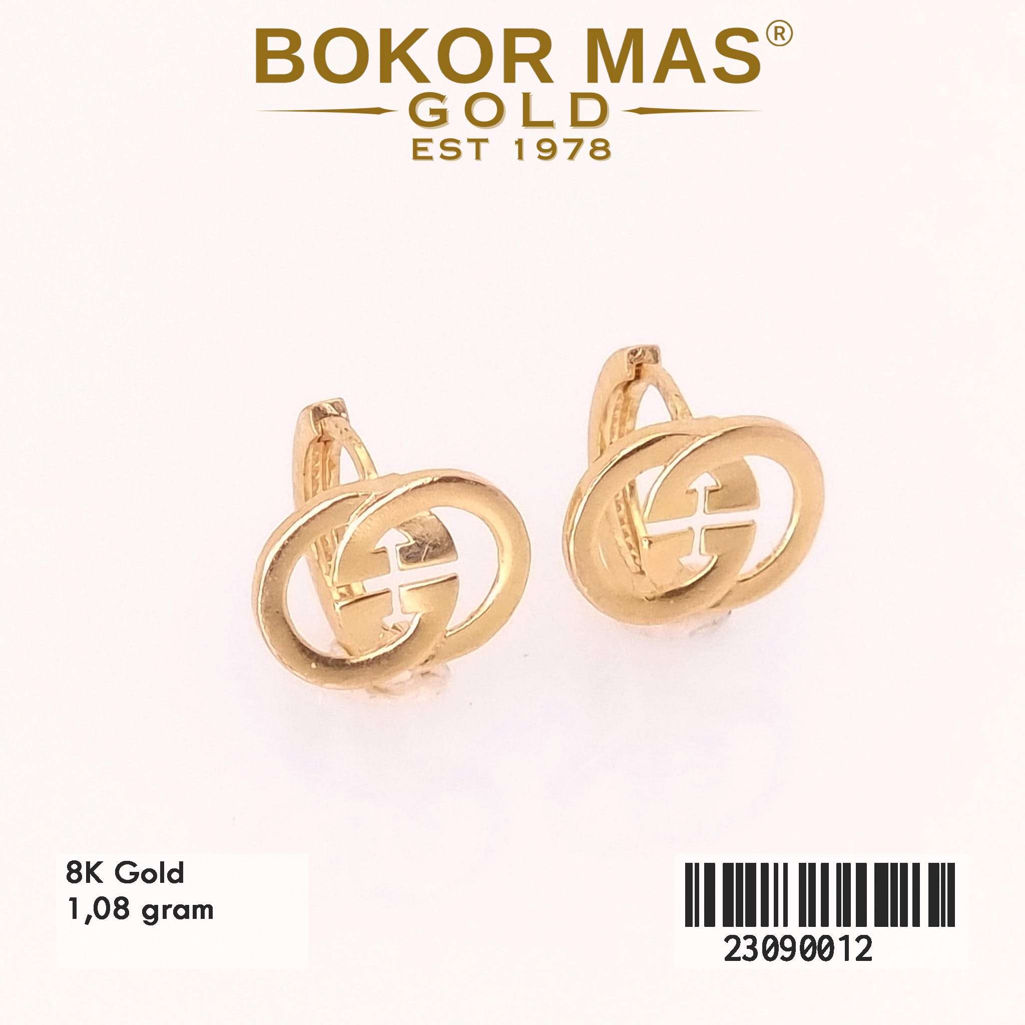 Anting Klip GC Variasi Tanpa Permata - 23090012 - 8K