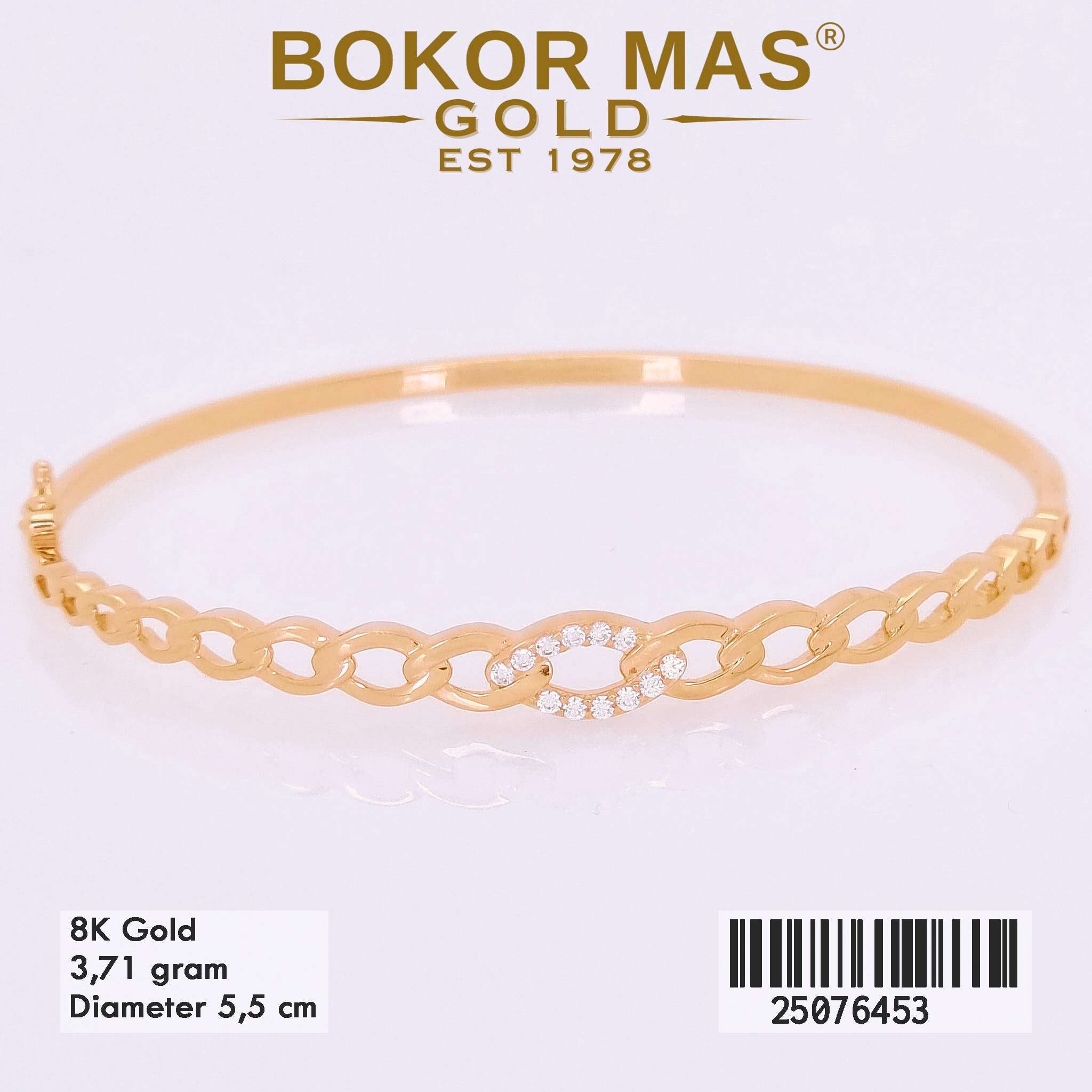 Gelang Kaku Variasi Permata - 25076453 - 8K
