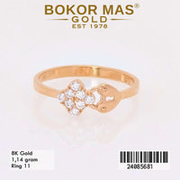 Cincin  Emas Variasi lock Stone - 24085681 - 8K