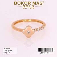 Cincin  Emas Variasi Bunga - 25048146 - 8K