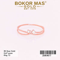 Cincin Emas Variasi Permata Layer - 25054617 - 8K