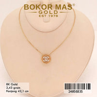 Kalung Emas Siyem Variasi Permata CC - 24056835 - 8K