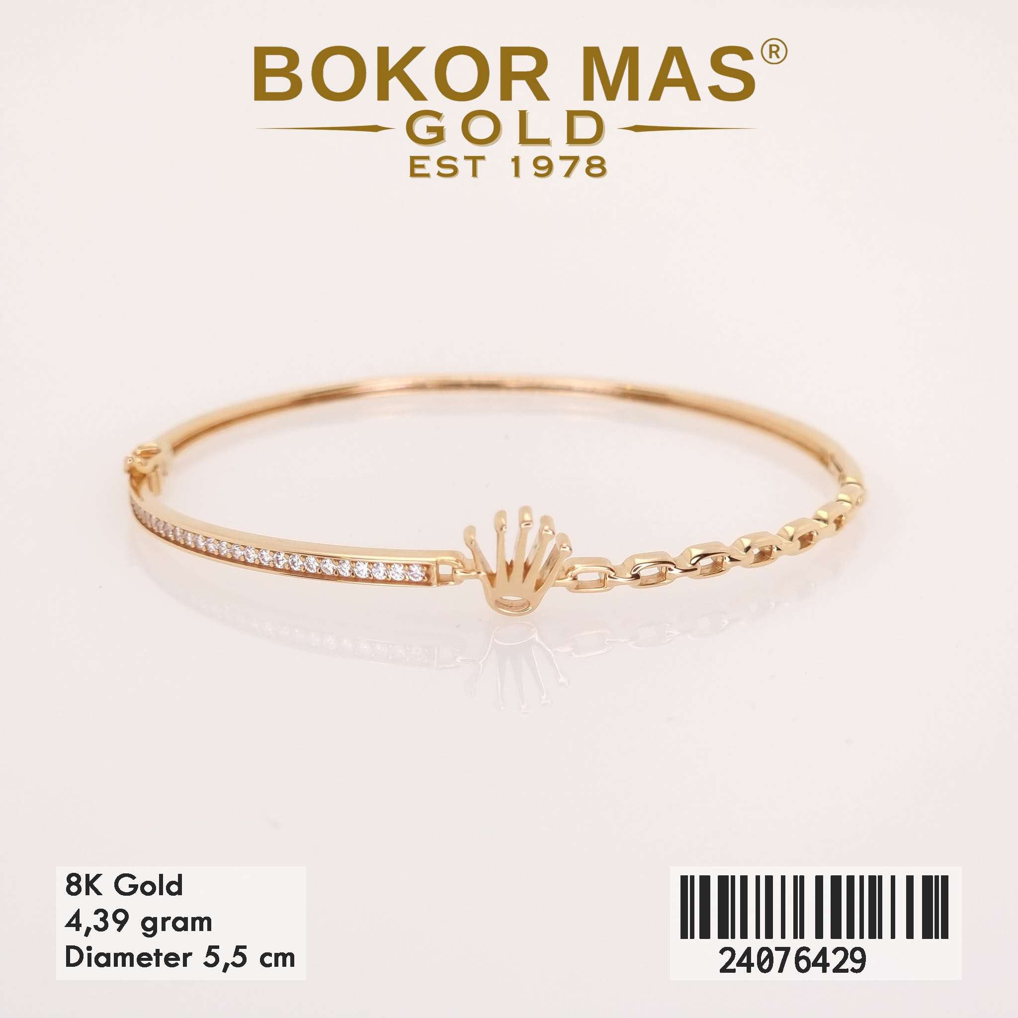 Gelang Bangkok Variasi Mahkota - 24076429 - 8K