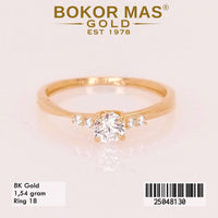 Cincin Emas Variasi Soliter - 25048130 - 8K