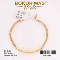 Gelang Emas Rantai Variasi Tanpa Permata - 24071241 - 8K