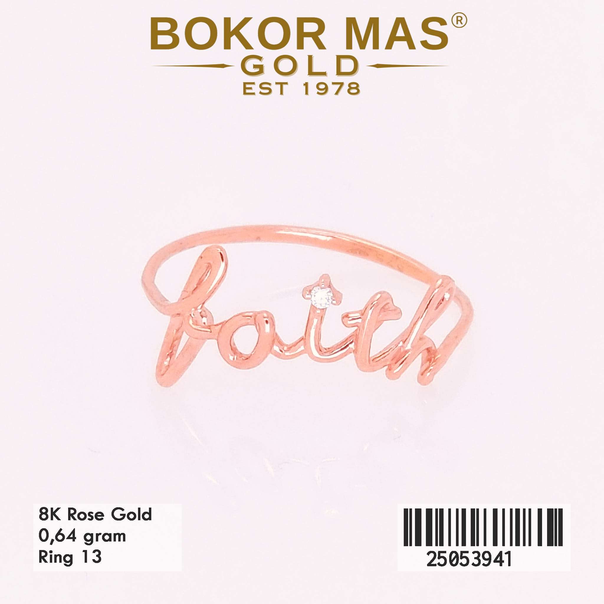 Cincin Emas Variasi Faith - 25053941 - 8K