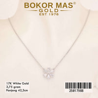 Kalung Emas  Variasi Bunga Permata - 25017988 - 17K