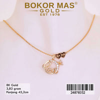 Kalung Emas  Variasi Ring Love - 24070352 - 8K