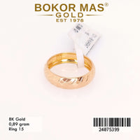 Cincin Emas Variasi Tanpa Permata - 24075399 - 8K