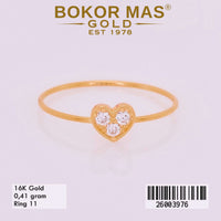 Cincin Variasi Hati Permata - 26003976 - 16K