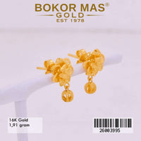 Anting Tusuk Variasi Bunga Kuning -  26003995 - 16K