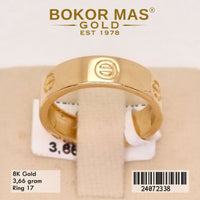 Cincin Emas Variasi Tanpa Permata - 24072338 - 8K