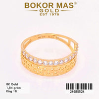 Cincin Emas  Variasi Permata - 24085524 - 8K